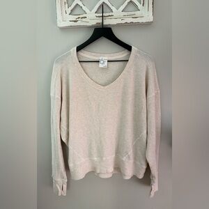 Offline By Aerie Wow! Waffle Oversized T-Shirt In Cream Size S